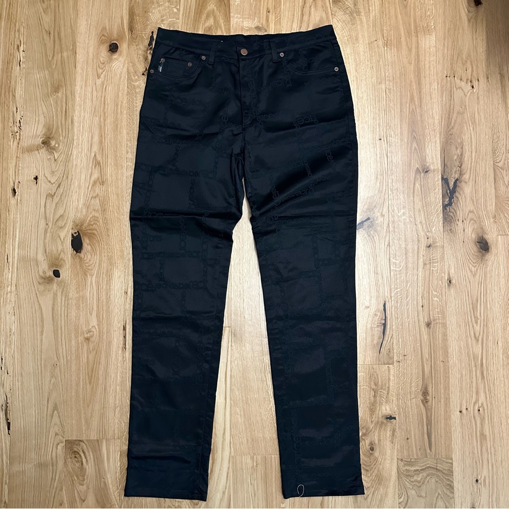 Iceberg Black Patterned Pants. Made in Italy. Free gift with this purchase - Picture 7 of 8